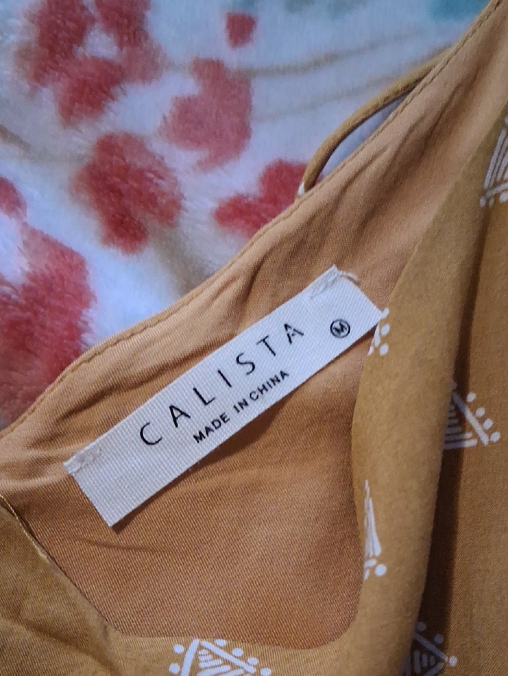 Calista Mustard Yellow Printed Midi Dress
